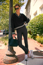 Black Cropped Irene Sweater